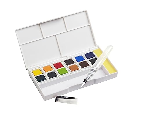 Derwent Inktense Paint 12 Pan Palette #1 - size: 1 Count (Pack of 1), style: 12 Half Pans #01