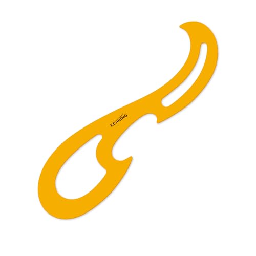 KEARING 42cm Large French Curve Ruler - Flexible Orange Sewing Template - style: 1312