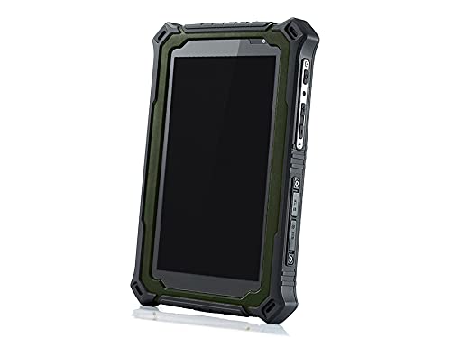 RT71-Pro Ruggedized Tablet - 7" 1200NIT High Bright, 8 Core 2.0GHz, Android 9, 4G LTE, Military Spec in Army Green