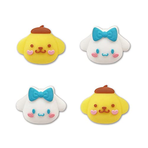 PERFECTSIGHT Cute Thumb Grip Caps for Switch, Lite, OLED, 3D Joystick Caps for Nintendo Switch, Kawaii Thumbstick Caps, Analog Button Cover for Switch OLED Joycon, Blue and Yellow - color: Blue + Yellow