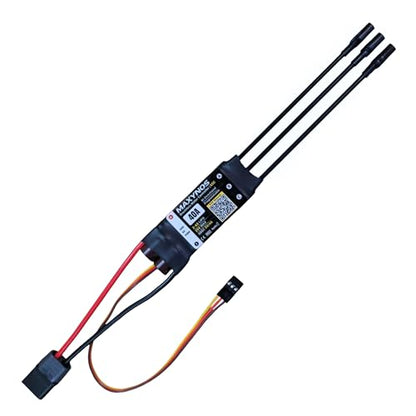 Bidirectional 40A Electronic Speed Controller, 2-6S Lipo ESC with XT60 Connector, 7.4-25V, for RC Vehicles, Drones, Robotics, & Underwater Thruster (40A) - size: 40A