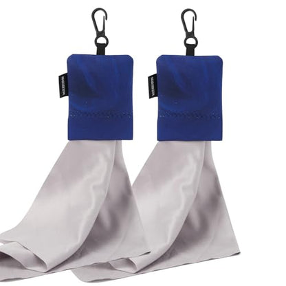 SEIBER Microfiber Eyeglass Cleaning Cloth with Glasses,Ultra-Soft,2P, Blue - color: Blue-(2pack)