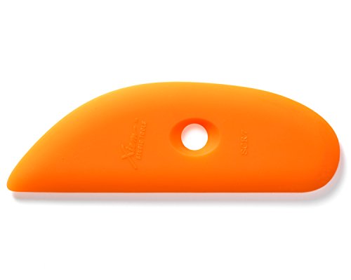 Xiem Tools Soft Silicone Clay Rib for Ceramics and Pottery (SCR7-O-10199) - size: SCR7-O-10199