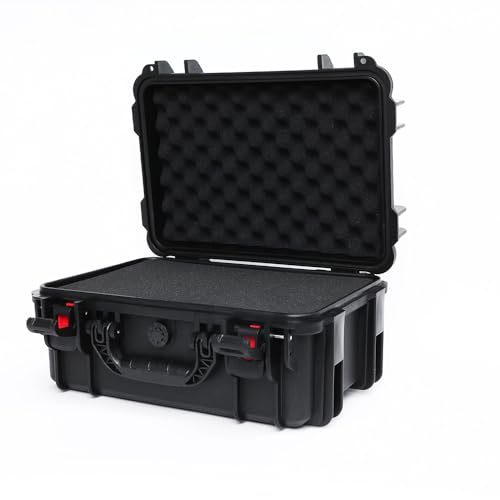 18in Waterproof Hard Shell Case with DIY Customizable Foam Insert (16 x 11x 7.8in Interior) - color: Black
