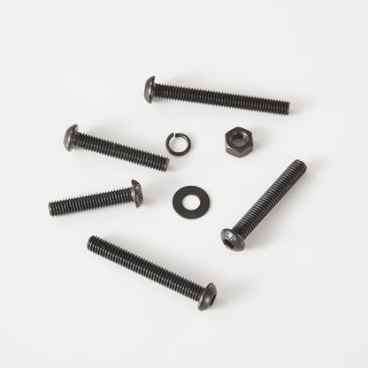 85 PCS M6 x 30mm 35mm 40mm 45mm 50mm, Button Head Socket Cap Screws Bolts Washers Nuts Assortment Kit, 10.9 Grade Alloy Steel, Black Oxide Finish, Metric Allen Hex Drive - size: Button M6x30/35/40/45/50 mm