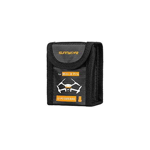 Flight Battery Safe Bag for DJI Mini 3 Pro Protective Case Transport Lithium Battery Safe Explosion-Proof Bag Accessories (for 1pcs Battery) - size: for 1pcs battery