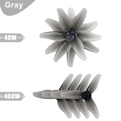 RC Propeller Gemfan 2023 2 Inch 3-Blade Propeller for RC FPV(Gray, Pink) - color: Gray + Pink