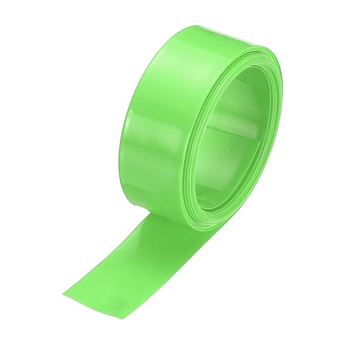 MECCANIXITY Battery Wrap PVC Heat Shrink Tubing 11mm Dia 17mm Flat 8 Feet Fruit Green Good Insulation for Battery Pack-2.5m - color: Fruit Green, size: 11mm Dia x 17mm W x 2.5m L