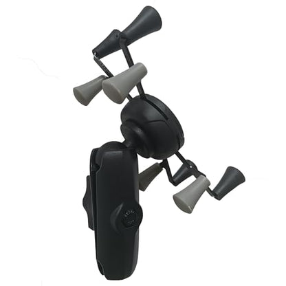 Strg Phone Mount with Marine-Grade Aluminum 1" Ball Double Socket Arm - size: Match your own base