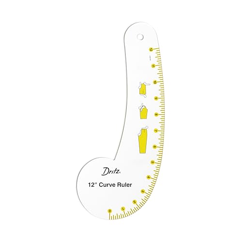 Dritz Design Ruler Trio with Styling Design, Curve & Hip Curve Rulers for Sewing