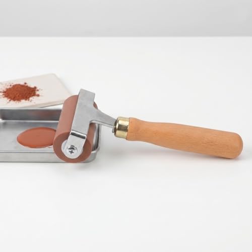 Anu Limen Soft Rubber Brayer High-Elasticity Roller for Printmaking, Scrapbooking & Art Crafts, Even Ink Application, Non-Slip Handle(5cm) - size: 5cm