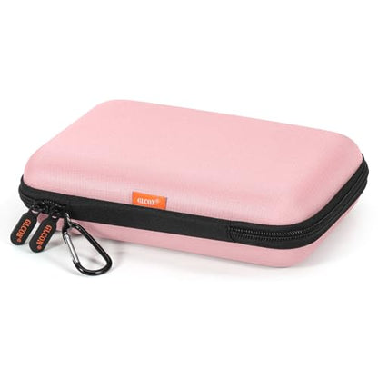 Gentle-Pink Hard Shell Carrying Case for External Hard Drive - color: Gentle-Pink