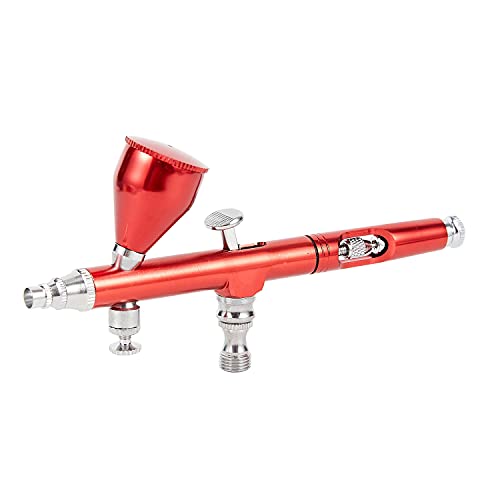 Dual Action Airbrush Kit, 0.2/0.3/0.5mm Nozzles with Moisture Trap