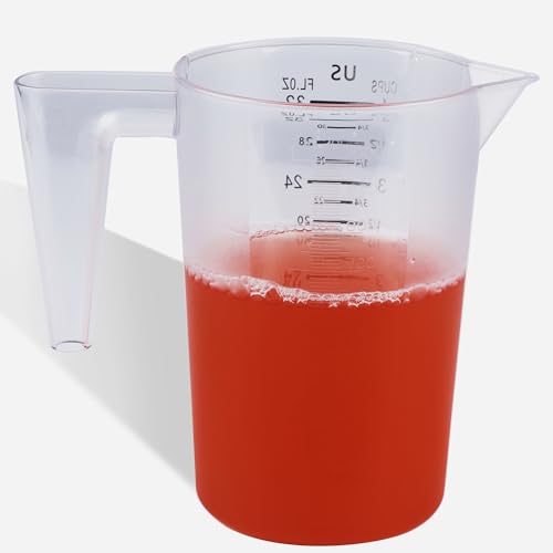 4 Cup/32 Oz Measuring Cups, Clear, Strong Food Grade Liquid Measure Pitcher, for Home Hobbies/Professional Kitchen - size: 4 Cup