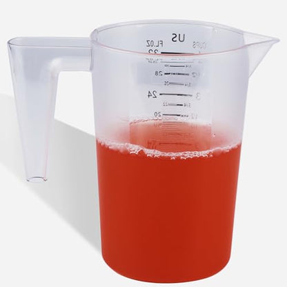 4 Cup/32 Oz Measuring Cups, Clear, Strong Food Grade Liquid Measure Pitcher, for Home Hobbies/Professional Kitchen - size: 4 Cup