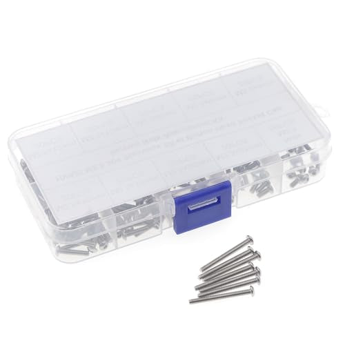 240PCS M2.5 304 Stainless Steel Button Head Socket Cap Screw Nut Kit - size: M2.5