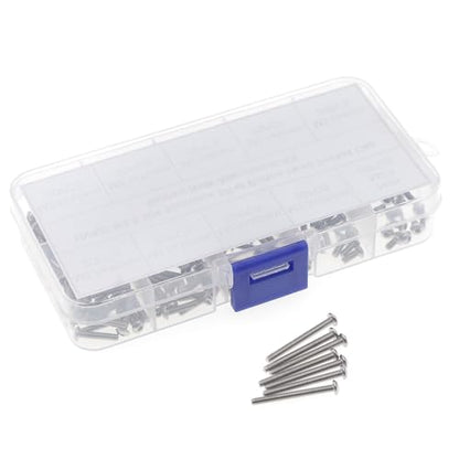 240PCS M2.5 304 Stainless Steel Button Head Socket Cap Screw Nut Kit - size: M2.5