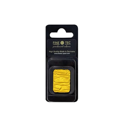 Finetec Pearlescent Watercolor Pan Refill, Metallic Crystal Gold (F1223)