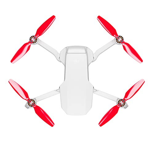 Master Airscrew Stealth Propellers for DJI Mini 2, Mini 2 SE, Mini SE & Mini 4K - Red, 4 propellers in set - color: Red