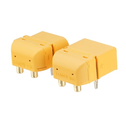 ELFCULB 10 Pairs Amass XT60PW Panel Mount Connectors for FPV Drones - color: 10 Pairs XT60PW
