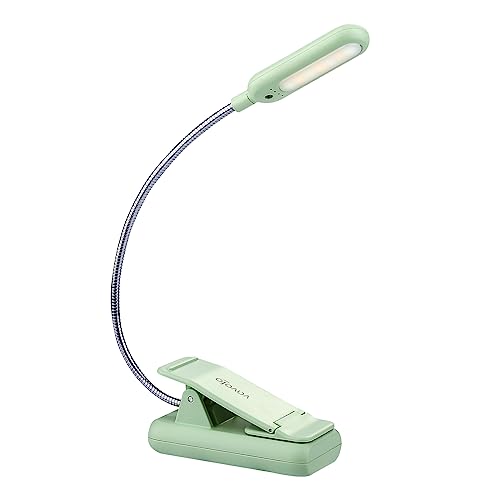 VAVOFO Rechargeable Reading Light, Clip on Book Light for Reading in Bed - color: Avocado Green