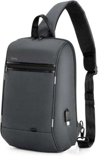 VGOAL Sling Backpack Crossbody Shoulder Chest Bag for Men Daypack - color: Fg6301-grey