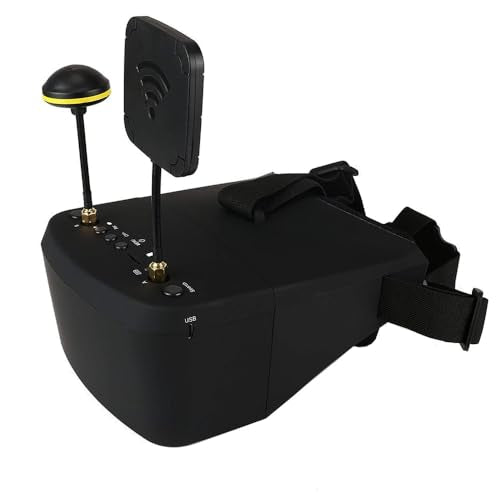 EV800D FPV Goggles with DVR 5.8G 40CH 5 Inch 800x480 Build in Antenna for Analog FPV Camera and Transmitter FPV Drone RC Car