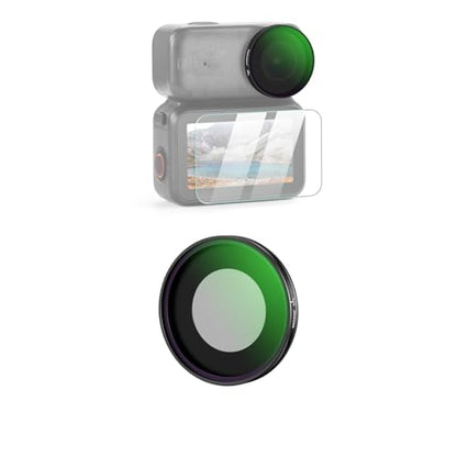 NEEWER CPL Filter Compatible with DJI Osmo Nano, Screw On Adjustable Circular Polarizing Polarizer Action Camera Lens Filter Multicoated Optical Glass Accessories with Tempered Glass Screen Protector