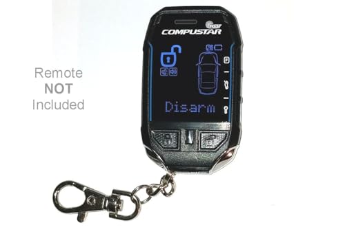 Black Leather Case/Cover for Compustar 2WSSR-T11 and 2WT11R-SS Remote Control Transmitters (Remote Not Included)