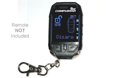 Black Leather Case/Cover for Compustar 2WSSR-T11 and 2WT11R-SS Remote Control Transmitters (Remote Not Included)