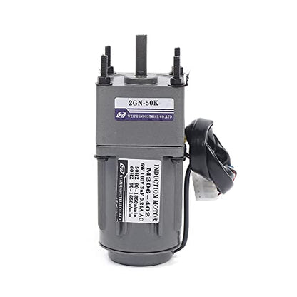 0-27RPM 6W 50K Variable Speed AC Gear Reduction Motor with Controller - color: 6W 50K