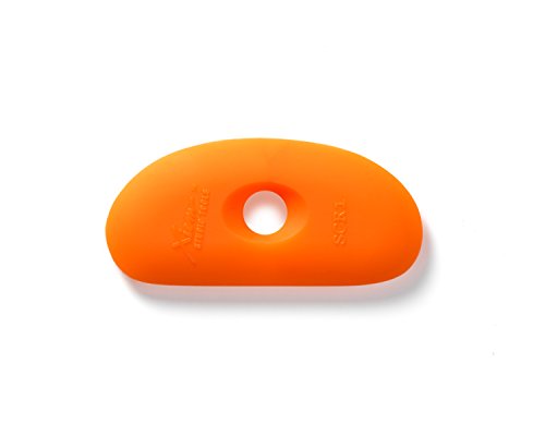 Xiem Tools Soft Silicone Clay Rib for Ceramics and Pottery (SCR1-O-10193) - size: SCR1-O-10193