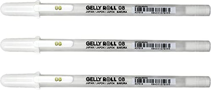 Sakura Pigma Micron & Gelly Roll Classic White Pens, 8 Black & 3 White