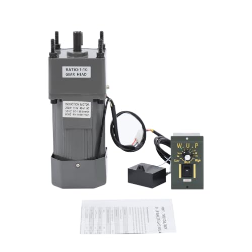 0-135RPM 250W 10K AC Variable Speed Gear Reduction Motor with Controller - color: 250W 10K