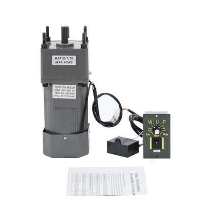 0-135RPM 250W 10K AC Variable Speed Gear Reduction Motor with Controller - color: 250W 10K