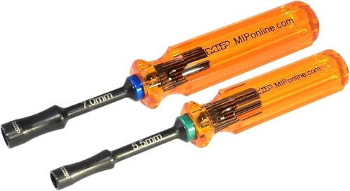 MIP 9603 5.5mm 7.0mm Metric Hex Nut Driver RC Tool Kit – Precision Grip Hex Screwdriver with Deep Socket for RC Car Repair, Made 100% in USA - style: Hex Nut Driver Tool Kit
