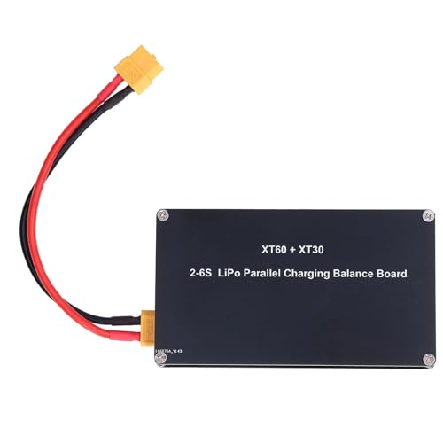 Parallel Charging Board with XT30/XT60 Plugs - Simultaneous Multi-Lipo Battery Charger for 2-6S Packs, Compatible with Balance Chargers