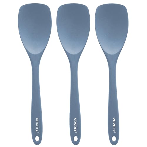 Vovoly Silicone Spatula Spoon, 11 IN, Starry Blue, Spoonulas Heat Resistant - color: Starry Blue