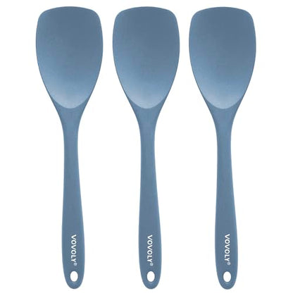 Vovoly Silicone Spatula Spoon, 11 IN, Starry Blue, Spoonulas Heat Resistant - color: Starry Blue