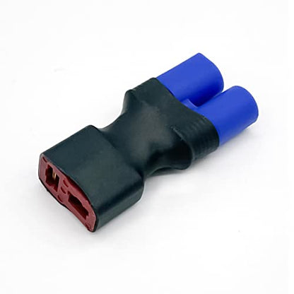 FLY RC 4 Pcs T Female Plug -> EC3 Male Connector Plug Adapter for Lipo Battery - style: T Plug Female to EC3 Male（No Wire）