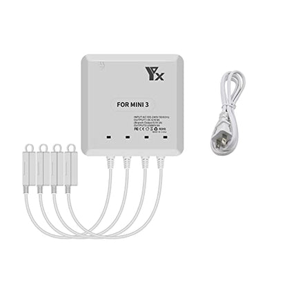 Hanatora Fast Battery Charger for DJI Mini 4 Pro, Mini 3 Pro Drone - 6 in 1 Rapid Multi Parallel Charging Hub Accessories