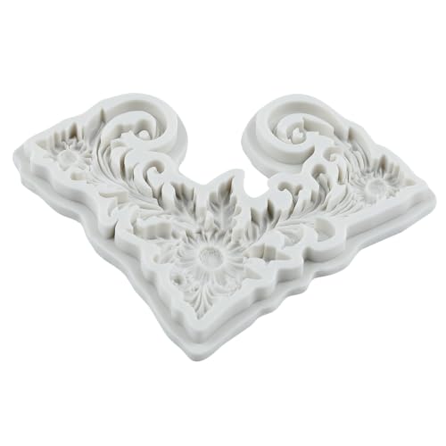 Baroque Relief Flower Polymer Clay Mold Baroque Silicone Molds - color: Style L
