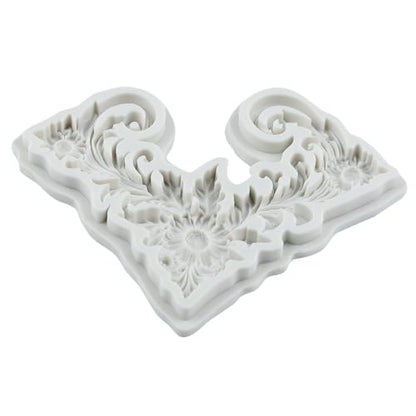 Baroque Relief Flower Polymer Clay Mold Baroque Silicone Molds - color: Style L