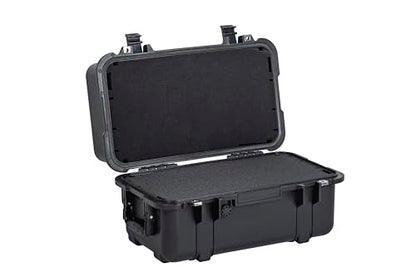 MEIJIA All Weather Waterproof Hard Camera Case,Hard Case,With Customized Fit Foam Included, Elegant Black,Fit for Drones,camera,lens (20.87"x12.72"x12.76") - size: 20.87" x 12.72" x 12.76"