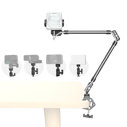 SMALLRIG 26" Magic Arm with Super Clamp, Overhead Phone Mount w/Cable Clip - style: Double Ball Joints with Cable Clip