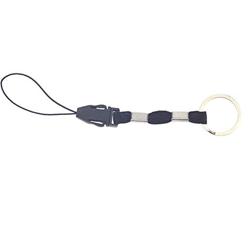 YOUOWO 10Pcs Nylon Finger Short Lanyards With Circular Ring Detachable - color: 10 Pack-black