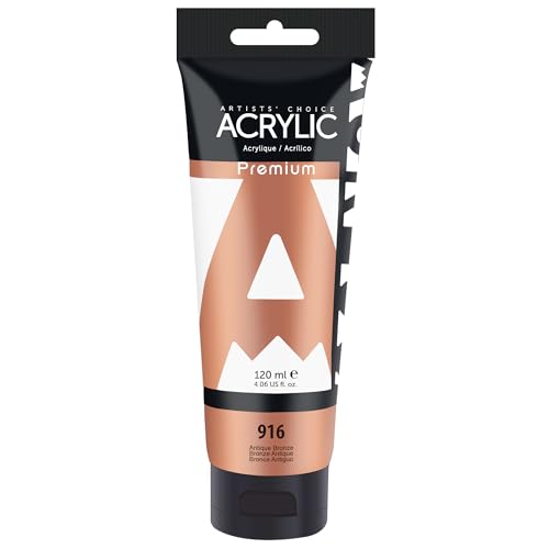 AUREUO Antique Bronze Acrylic Paint, 4 fl oz / 120ml, 1 Tube - color: Antique Bronze, size: 4 Fl Oz (Pack of 1)