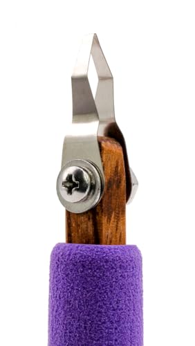 The Original DiamondCore Tools P26 Long Diamond Relief Carving Tool for Pottery, Clay Carving, Sgraffito and Ceramic Surface Design