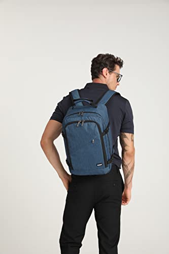 Kono Travel Backpack Airline Approved Under Seat Personal Item Bag - color: Navy, size: Small