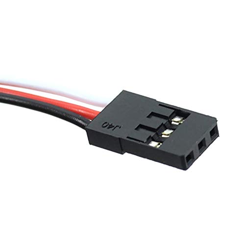 QWinOut 40A Brushless ESC 2-4S Speed Controller with 5V 3A BEC for Fixed Wing DIY RC Multi-axis Aircraft Drone Helicopter Quadcopter (6 Pcs,Long Cable) - color: Long Cable, size: 6 Pcs